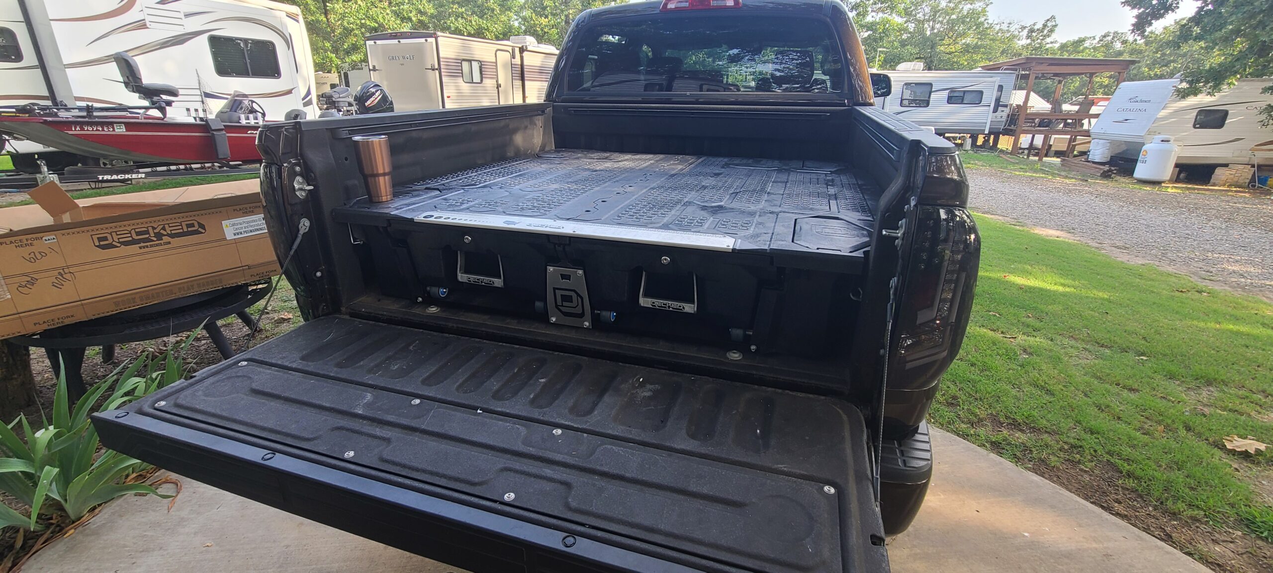 DECKED Truck Bed Storage System with System Accessories | Compatible with Toyota Tundra (2022-current) 5'5