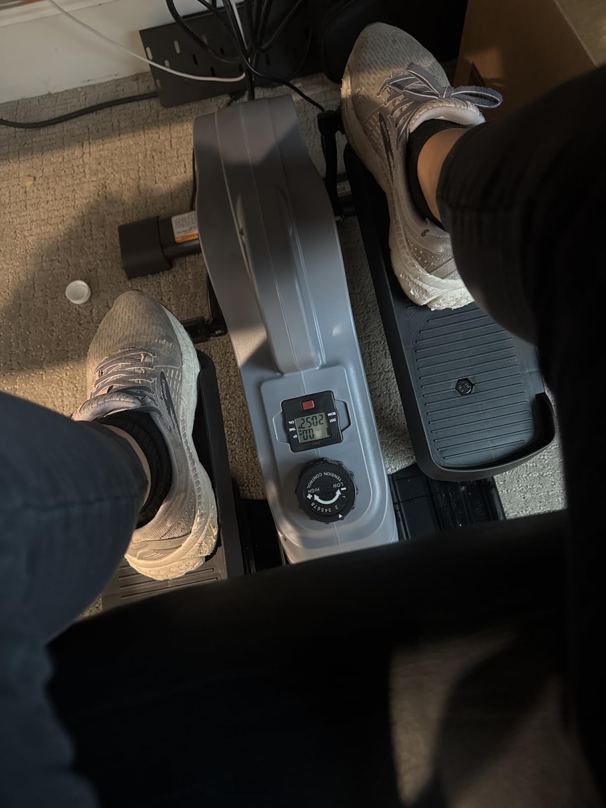 Sunny Health & Fitness Sitting or Standing Under Desk Elliptical Exerciser customer photo 2