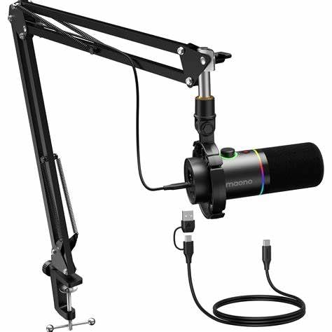 MAONO PD200XS XLR/USB Dynamic Microphone Kit, RGB Gaming Mic with Software customer photo 2