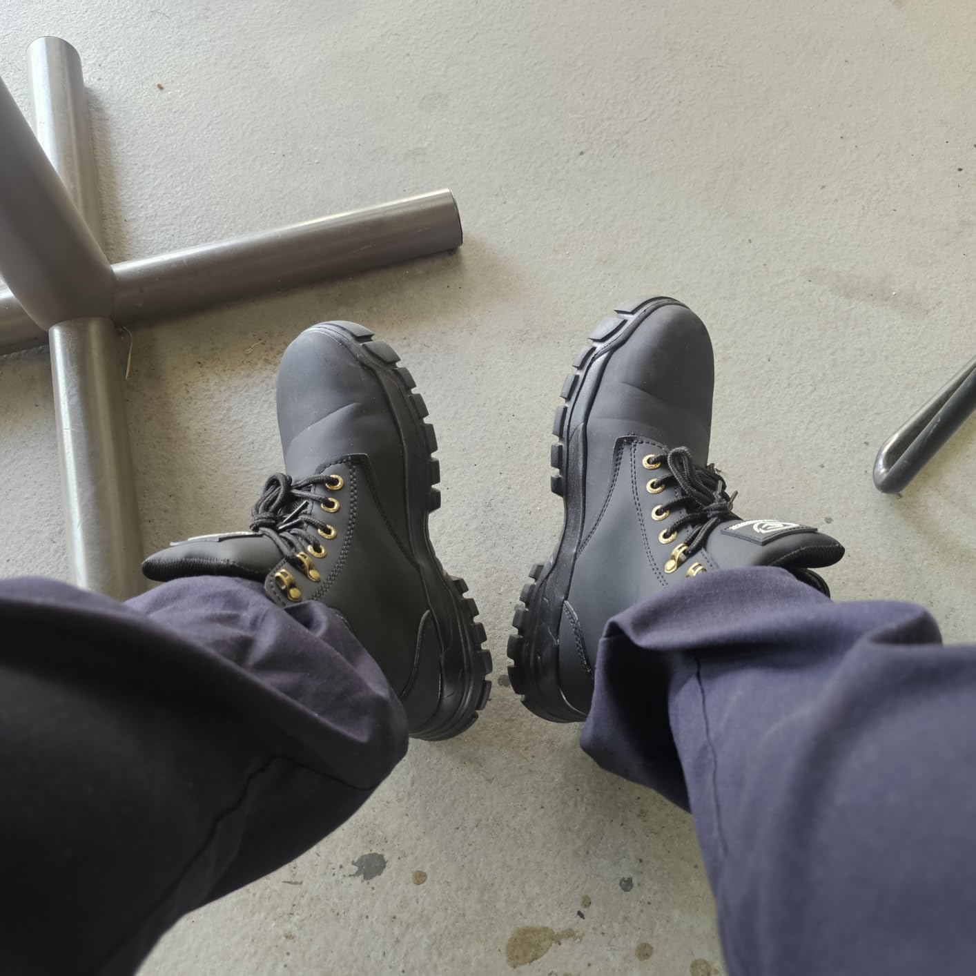 Steel Toe Boots for Women Men Waterproof Lightweight Safety Shoes customer photo 1
