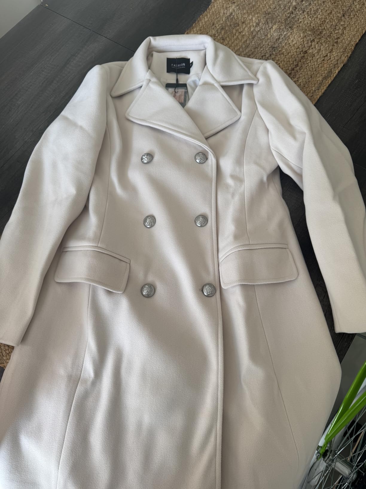 CHARTOU Women's Winter Jacket Double-Breasted Wool Blend Warm Long Trench Coat customer photo 2
