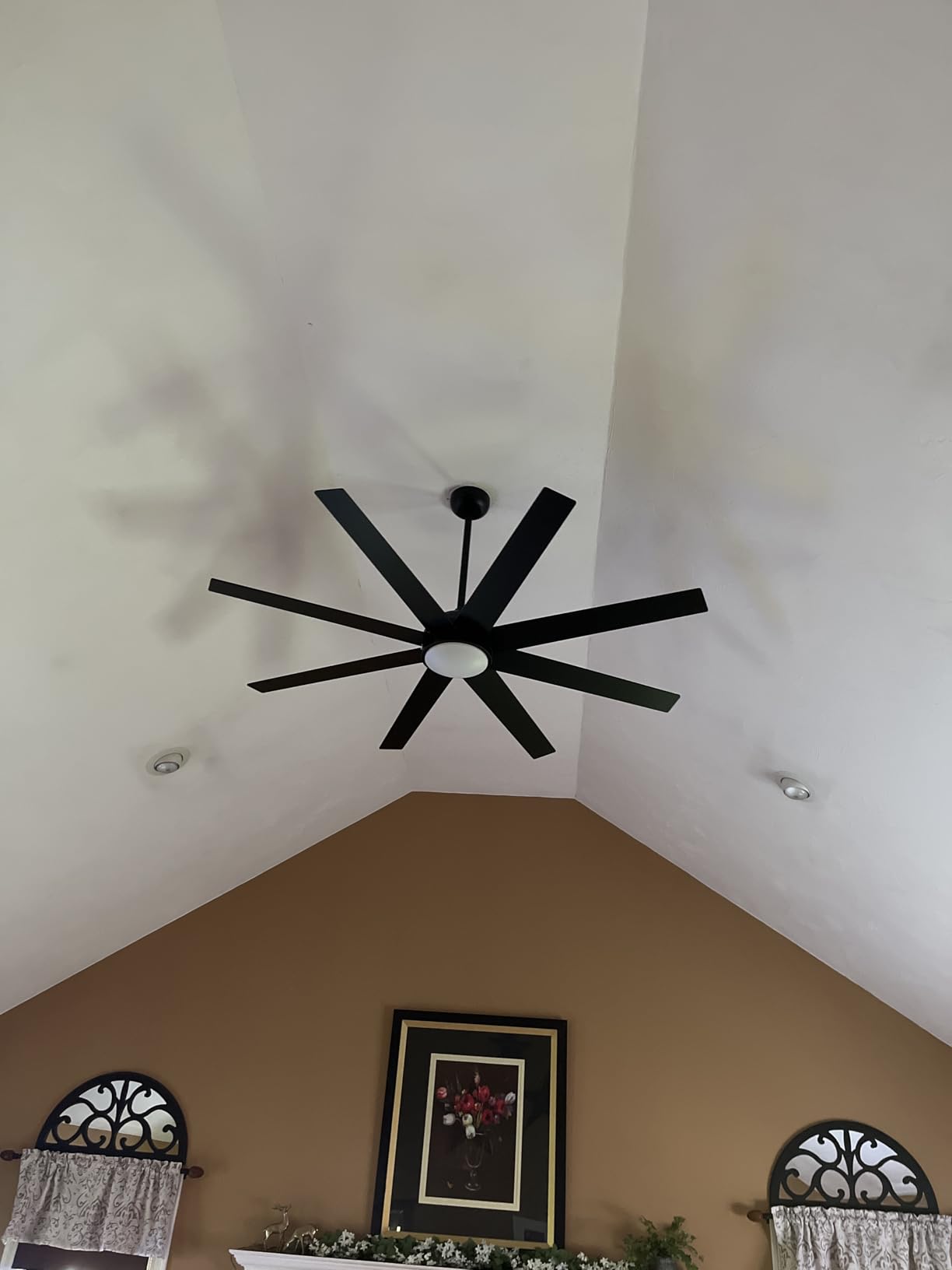 Fanbulous 65 Inch Black Ceiling Fans with 3CCT Lights and Remote customer photo 2