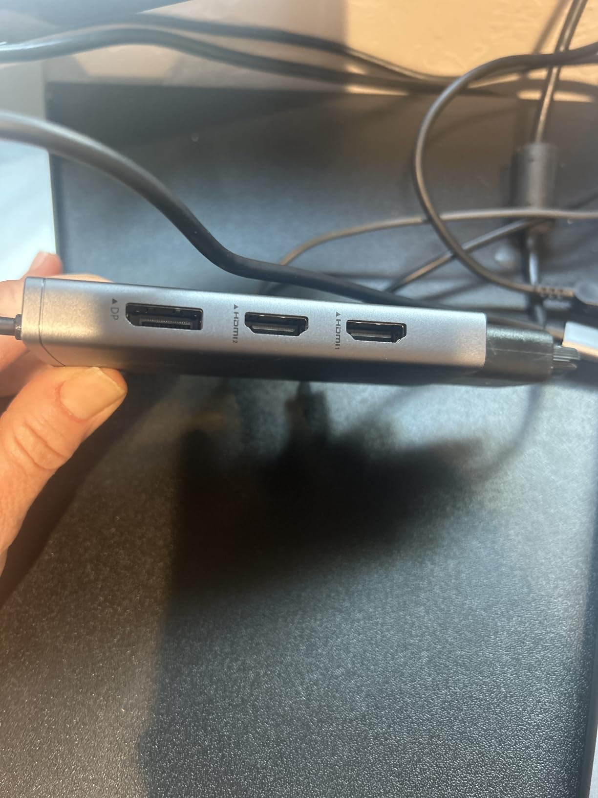 USB C Docking Station Dual Monitor for HP,Laptop Docking Station 3 Monitors customer photo 2