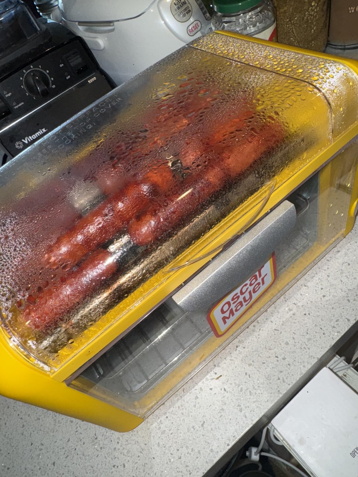Nostalgia Oscar Mayer Extra Large 8 Hot Dog Roller & Bun Toaster Oven- Stainless Steel Grill Rollers for Cooking Veggie Sausages & Brats- Multi-Use Warming Oven with Adjustable Timer for Parties - Red customer photo 1