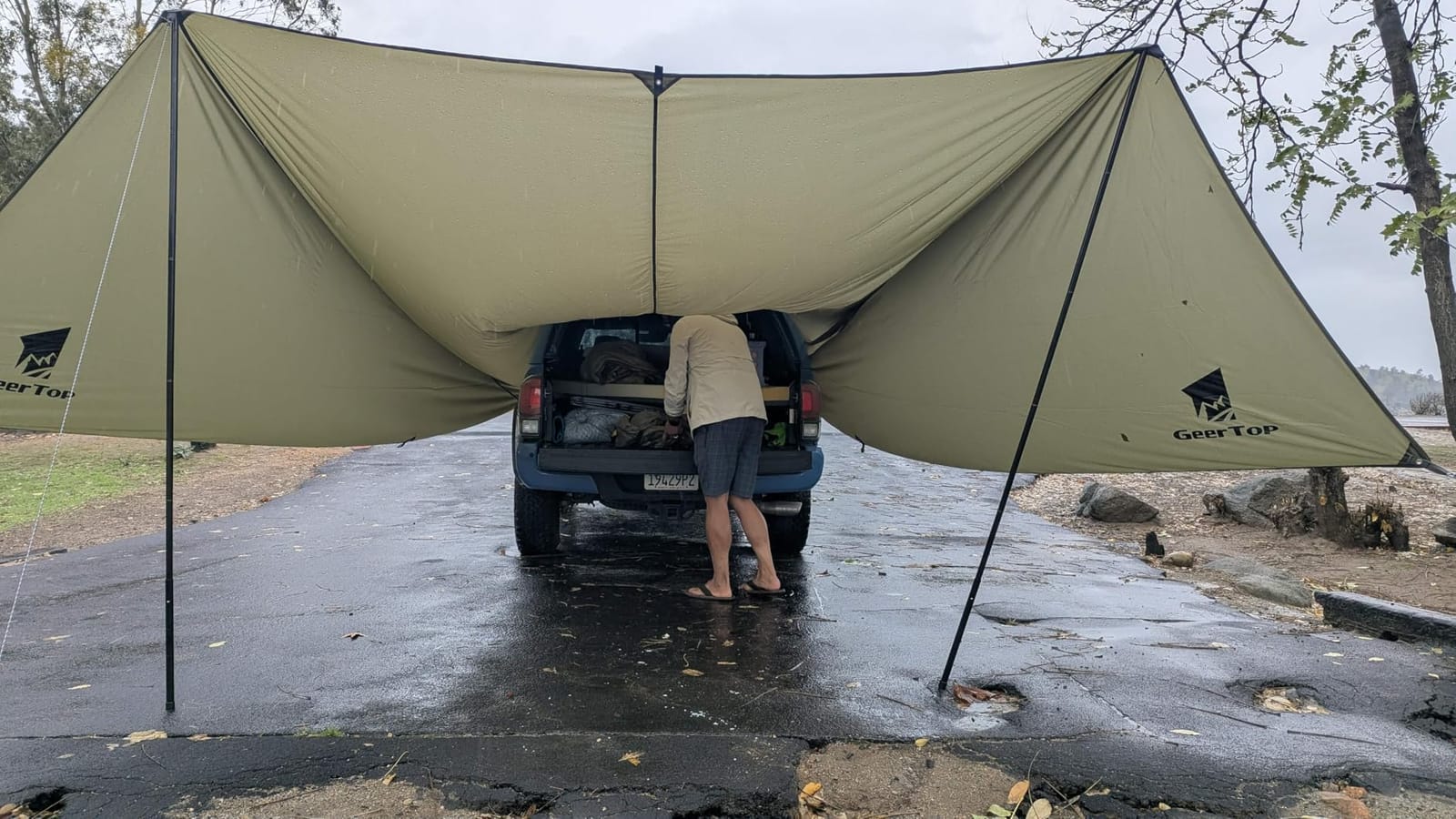 GEERTOP Car Tailgate Awning 19 x 16 FT, Waterproof Camping Shelter customer photo 2