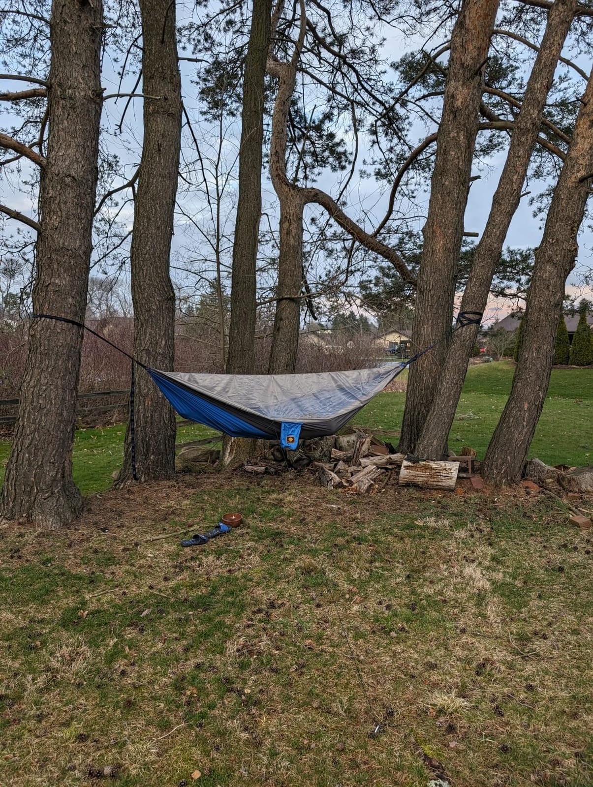 Camping Hammock, Portable Hammocks with Mosquito Net,Lightweight Nylon Parachute Hammock with 10ft Tree Straps,Camping Gear Must Haves for Travel Hiking Backpacking Beach Patio-Green&Khaki customer photo 1