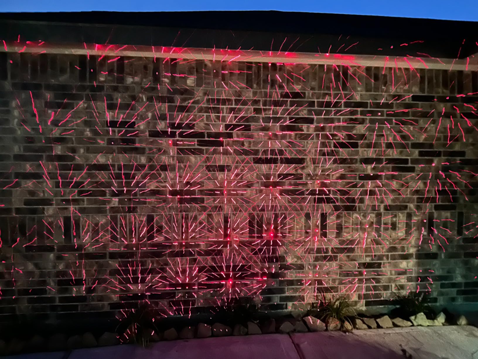 Christmas Laser Lights Projector Outdoor, AIRIVO 3 Color Motion Firefly Lights Projector, Moving Red, Green and Blue Star Light Waterproof with Remote Control for Garden,Home, Landscape customer photo 2