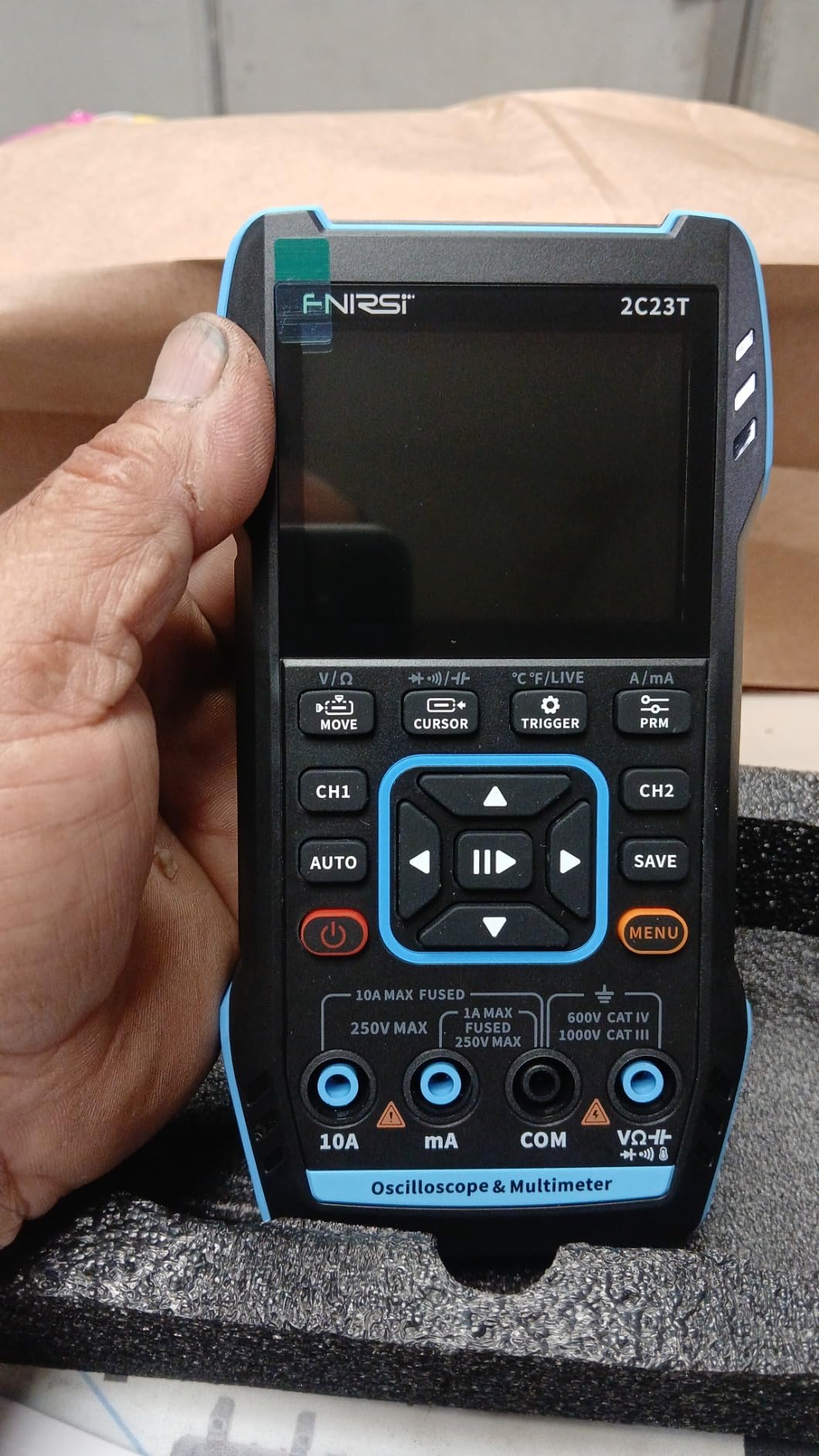 FNIRSI 2C23T Plus 3-in-1 10MHz Oscilloscope Multimeter DDS Signal Generator customer photo 1