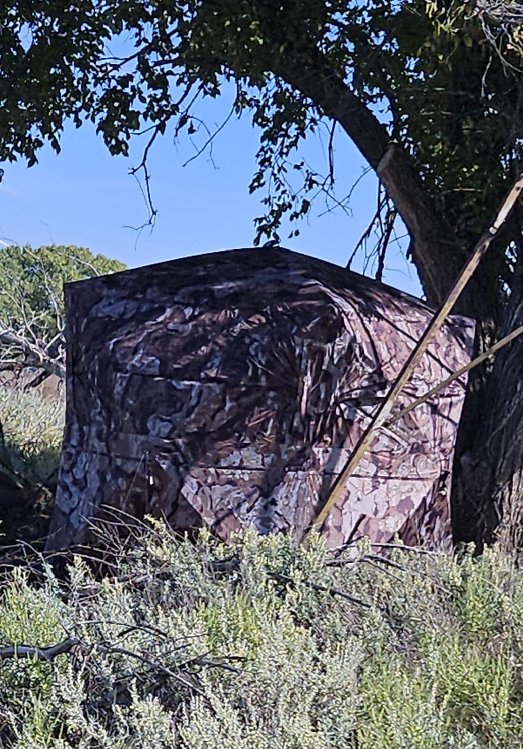 Barronett Blinds Ace 250, Portable Hunting Blind, Large Pop-Up Hub Blind, Panoramic Shooting Windows, Lightweight, Crater Harvest, 75