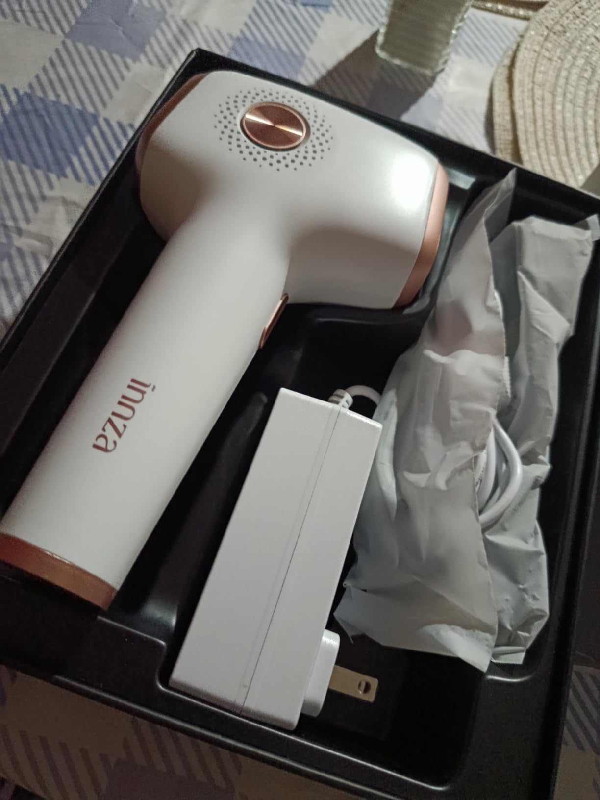 INNZA IPL Hair Removal with Ice Cooling Care Function for Women | Long-Lasting Results,999,999 Flashes Painless Hair Removal, for Armpits Legs Arms Bikini Line,Corded,White customer photo 1