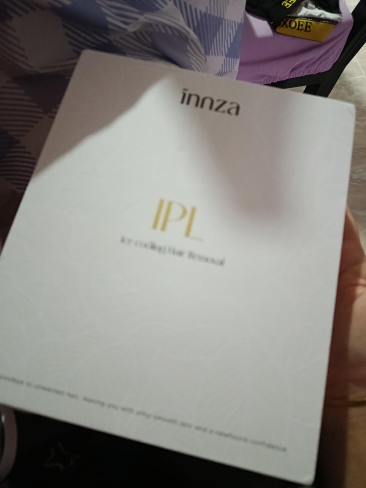 INNZA IPL Hair Removal with Ice Cooling Care Function for Women | Long-Lasting Results,999,999 Flashes Painless Hair Removal, for Armpits Legs Arms Bikini Line,Corded,White customer photo 2