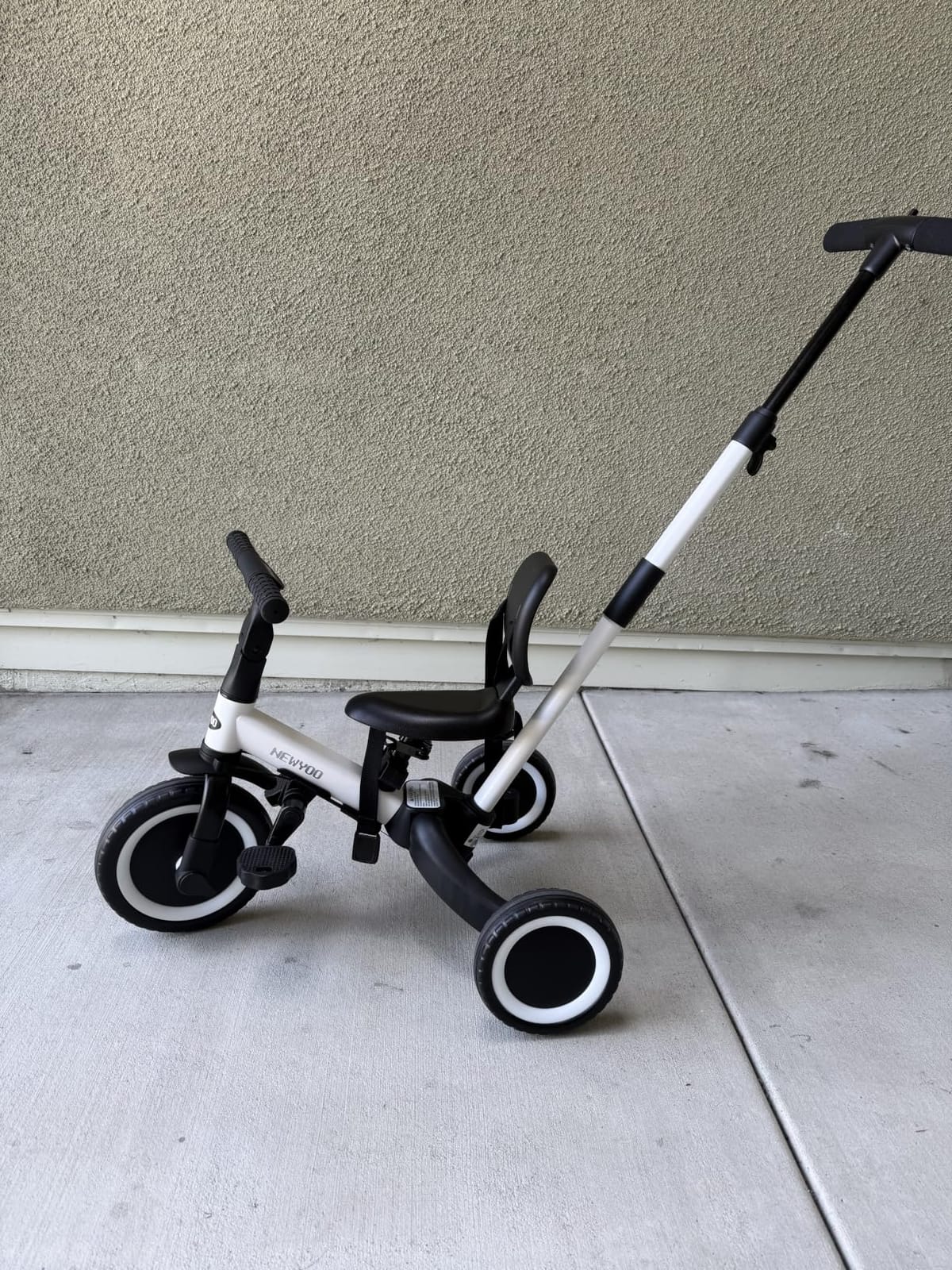newyoo TR007 5-in-1 Tricycle for Toddlers 1-3, Toddler Bike, Birthday Gift | Toddler Trike with Push Handle Lets Parents Steer and Converts to Balance Bike, Fun Outdoor Toy for Boys and Girls, Khaki customer photo 2
