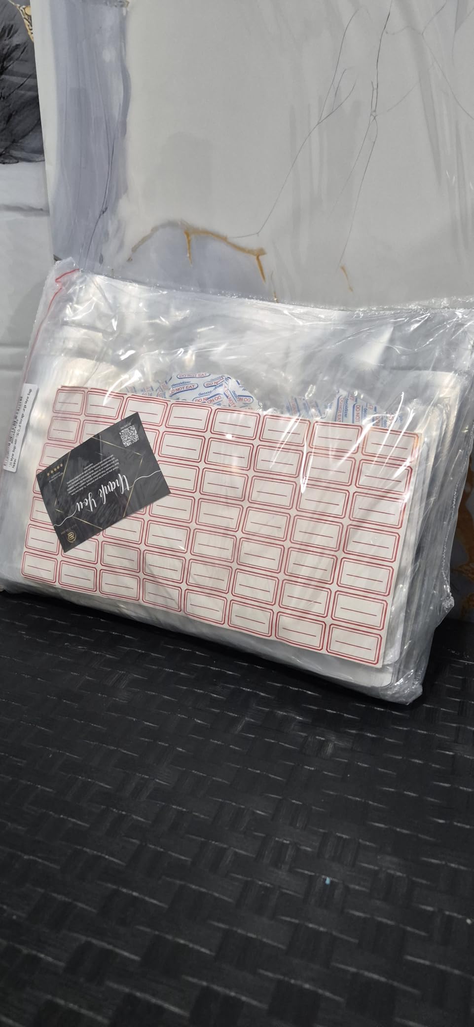 120 Mylar Bags with 150 Oxygen Absorbers-168 Labels & Stand-Up Reusable customer photo 2