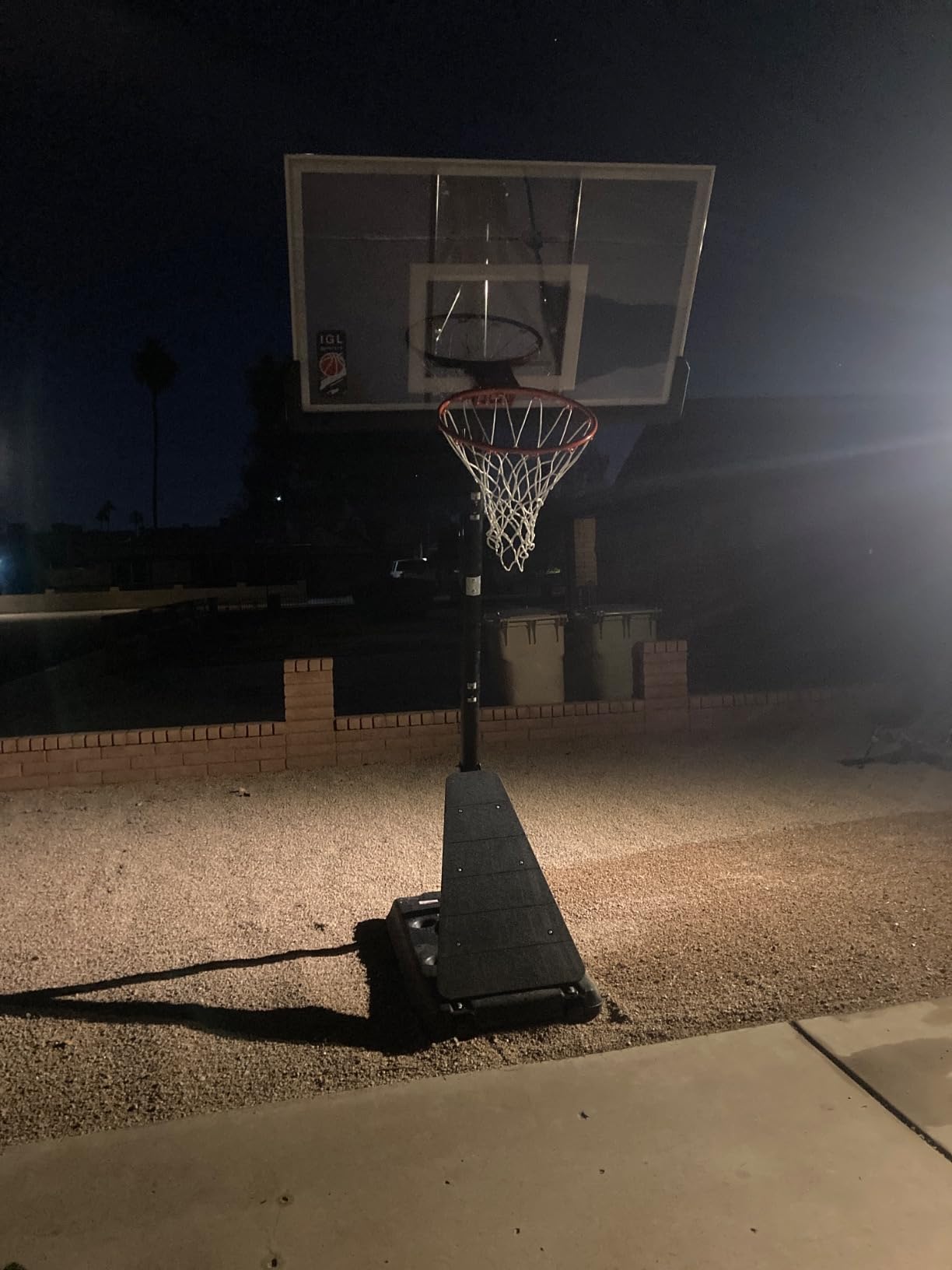 IGL Basketball Hoop Outdoor with 52 Inch Shatterproof Backboard, 10FT Height Portable Basketball Hoop Outdoor, Adjustable Basketball Goal System customer photo 2