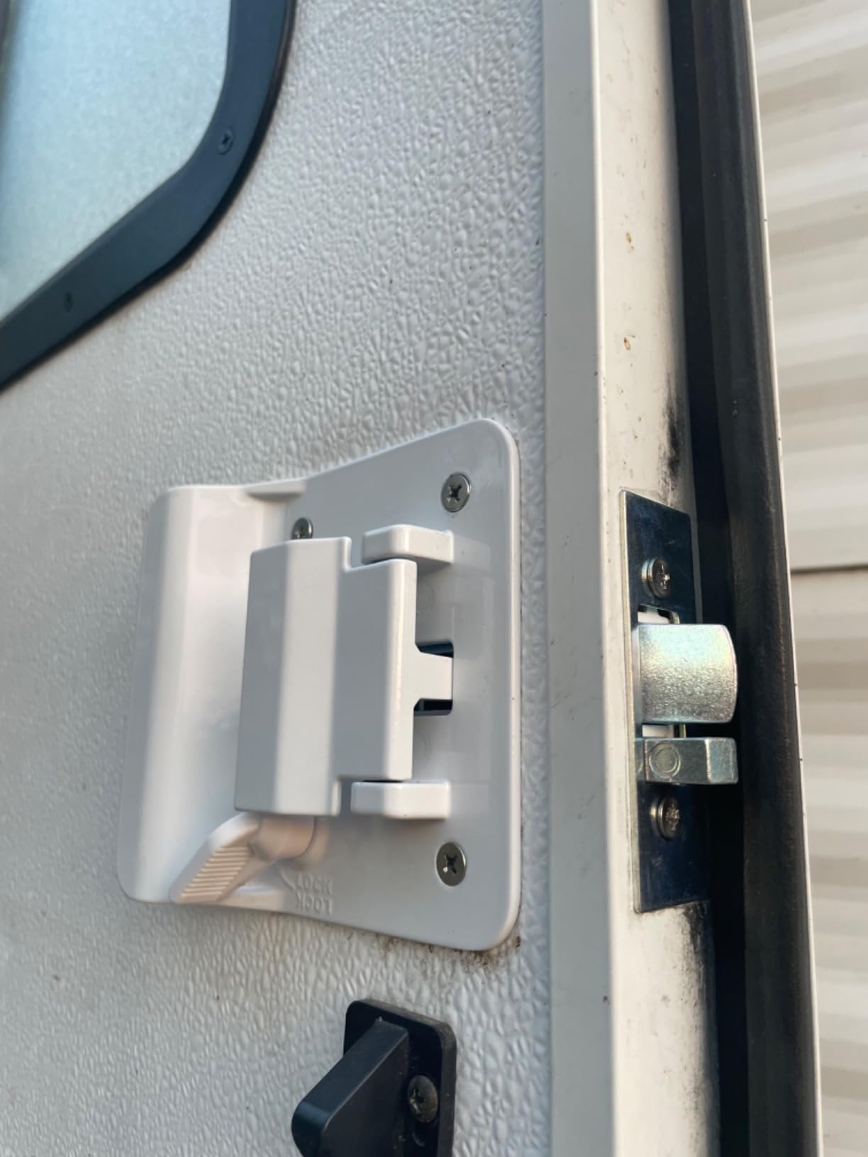 White RV Door Lock Replacement, RV Lock for Camper Trailer, Cargo customer photo 1