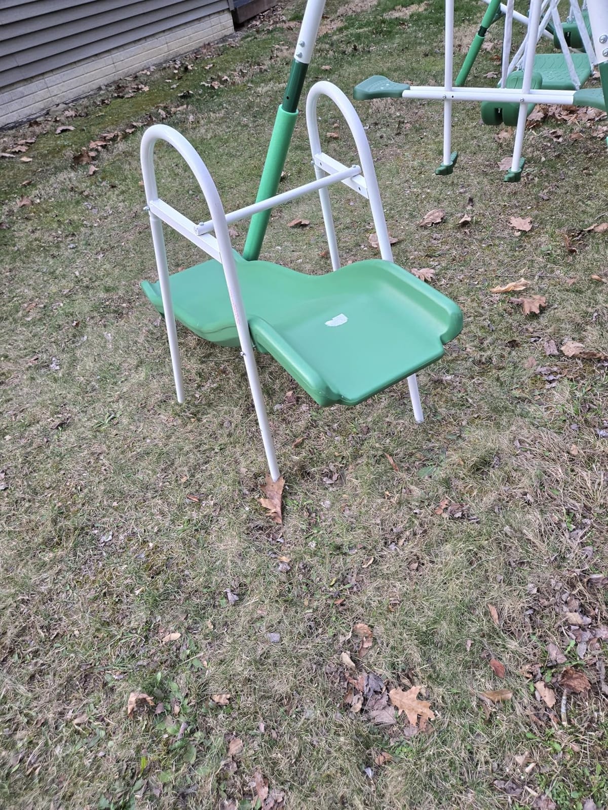Sportspower Park Ridge Metal Swing Set for Ages 3-8, 2 Swings, Standing Swing, Roman Glider, Teeter Totter, on 5ft Slide, 6.1ft Durable Steel Frame, Anchor Kit, 800lbs customer photo 1