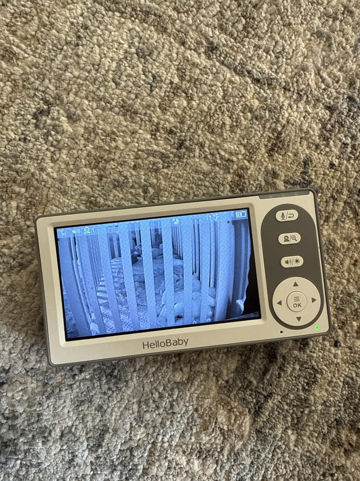 HelloBaby 4.3'' Video Baby Monitor No WiFi, 30 Hours Battery | Remote Pan-Tilt-Zoom, Baby Monitor with Camera and Audio, Night Vision, ECO Mode, Two-way Talk, 8 Lullabies, 1000ft Range customer photo 1