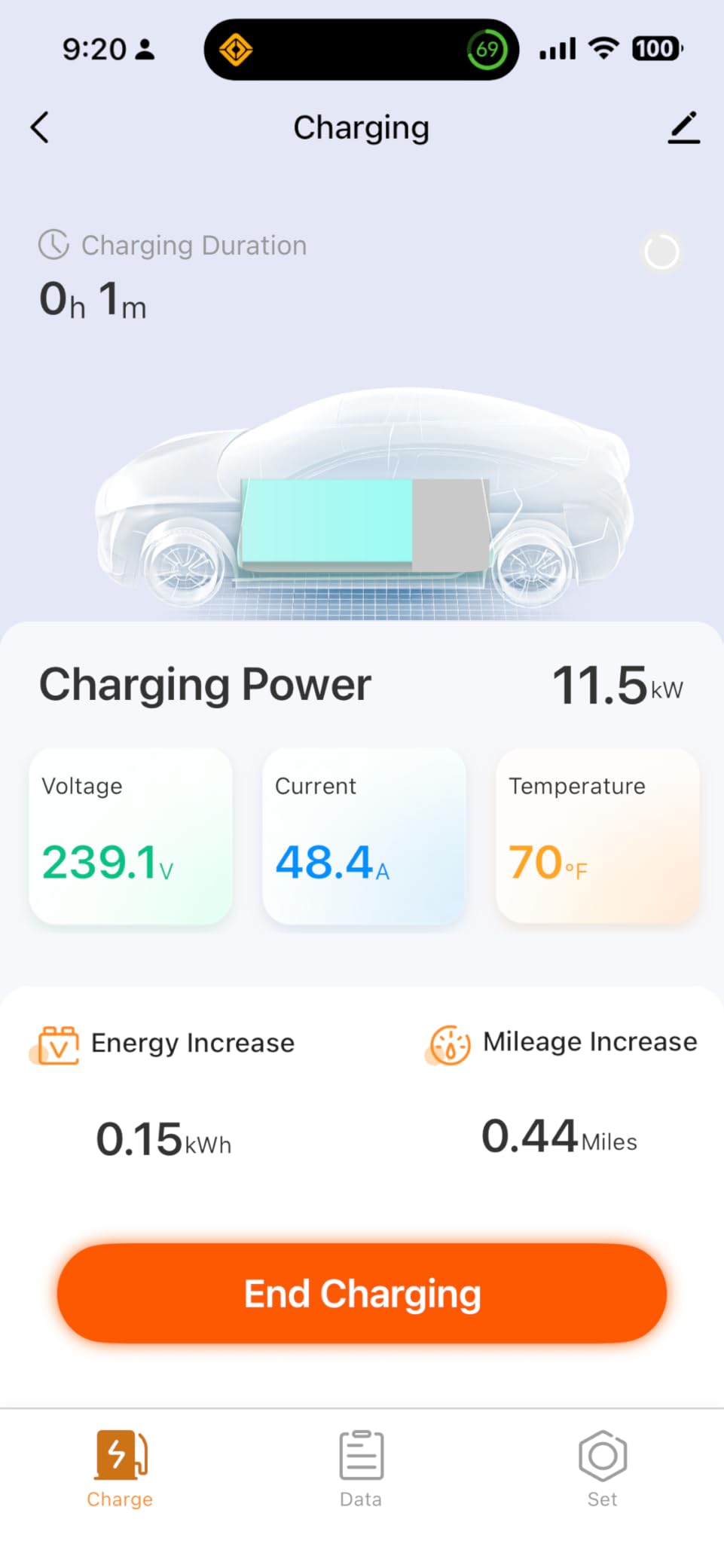 WOLFBOX Level 2 EV Charger 48amp, Hardwired with J1772 Connector, 240V (E48) | CSA Certified, Weatherproof (IP66, NEMA4), 25FT Cable, Smart APP & RFID Card control, Wi-Fi Enabled, 11.5KW customer photo 1