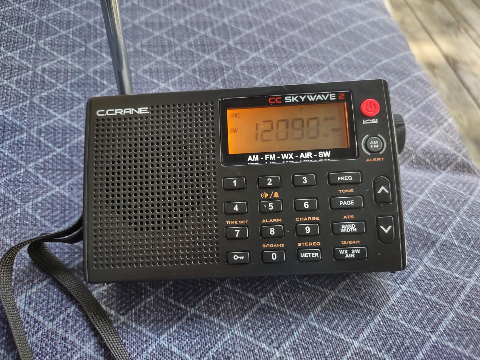 C. Crane CC Skywave 2 AM, FM, Shortwave, NOAA Weather + Alert, VHF Aviation Band, Small Battery-Operated Portable Travel Radio with Clock and Alarm customer photo 1