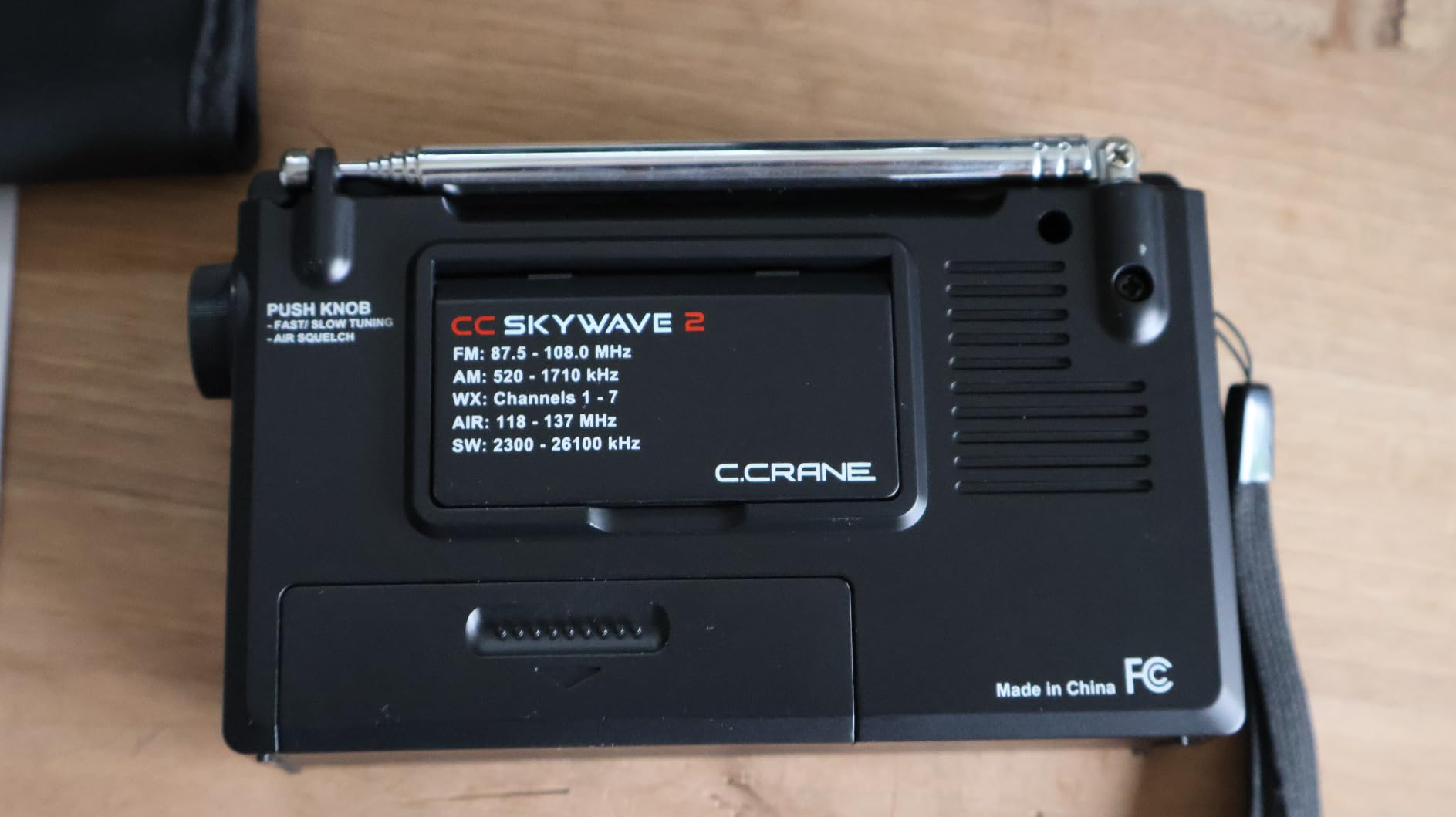 C. Crane CC Skywave 2 AM, FM, Shortwave, NOAA Weather + Alert, VHF Aviation Band, Small Battery-Operated Portable Travel Radio with Clock and Alarm customer photo 2