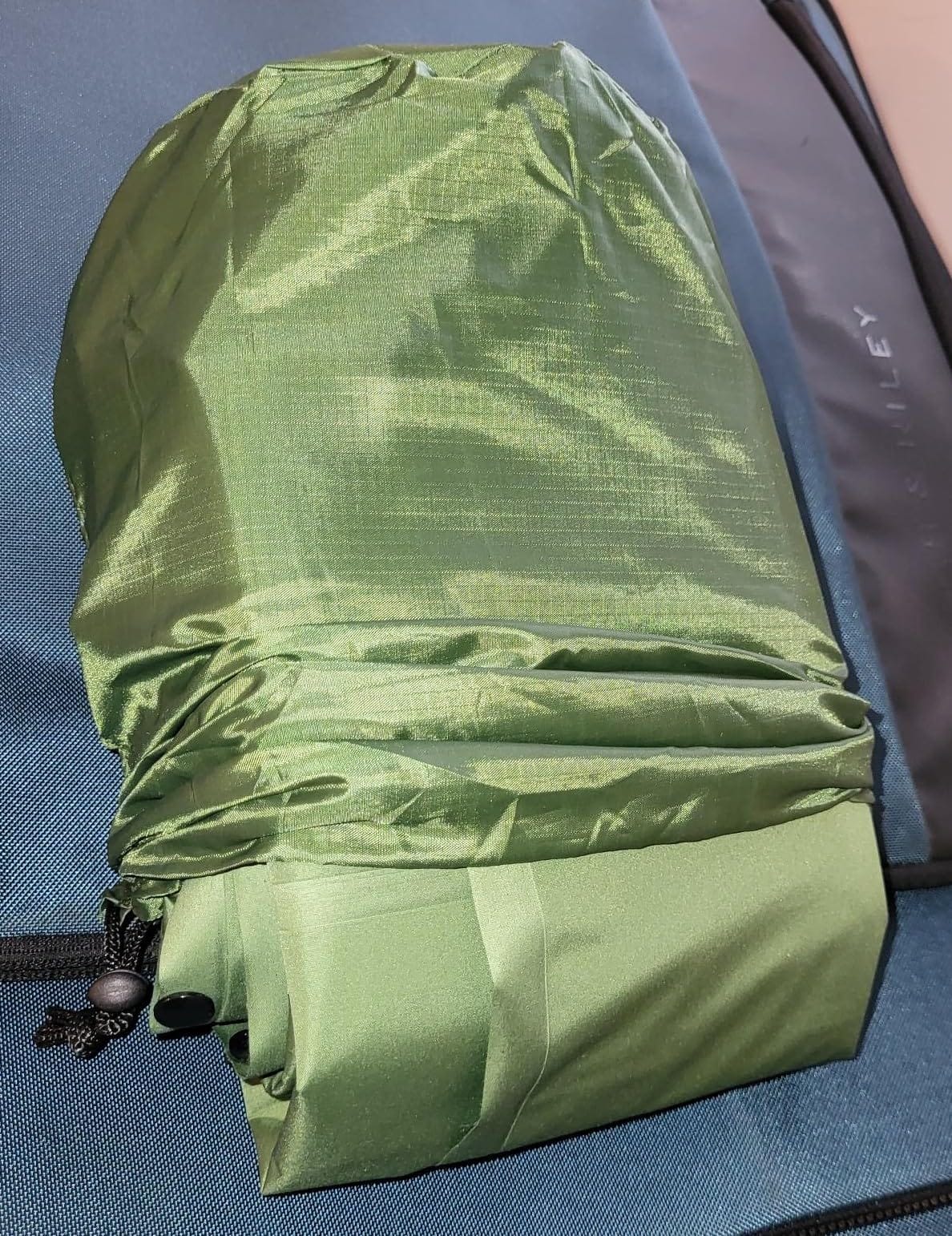 FNARMW Camping Sleeping Pad, Extra Thick 5 Inch Camping Mat with Pillow Built-in Foot Pump Inflatable Sleeping Pads Compact for Camping Backpacking Hiking Traveling Tent(Green) customer photo 2