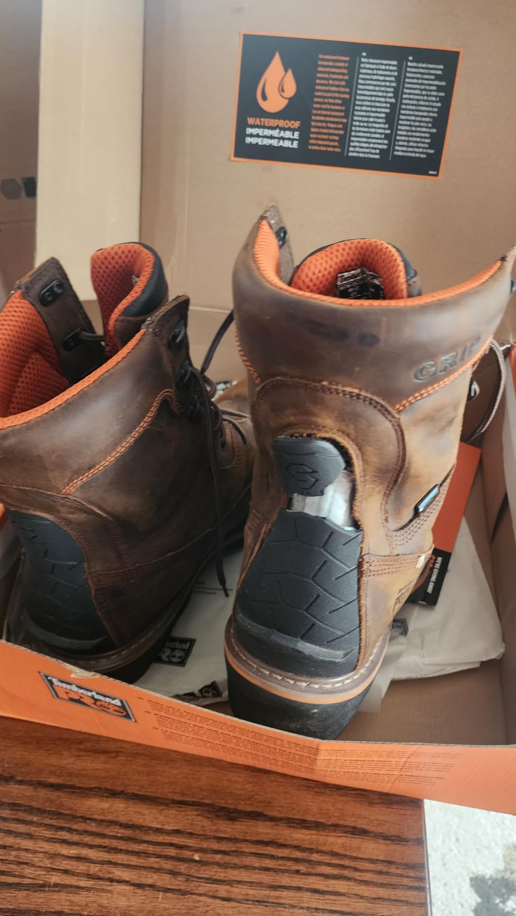 Timberland PRO Mens 8 Turkish Coffee Brown Evergreen Comp Toe WP SR customer photo 1