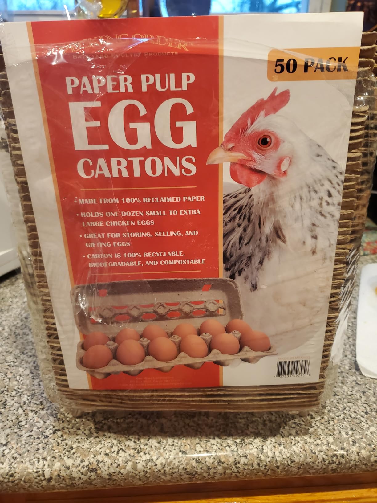 Paper Pulp Egg Cartons - 50 Pack customer photo 2