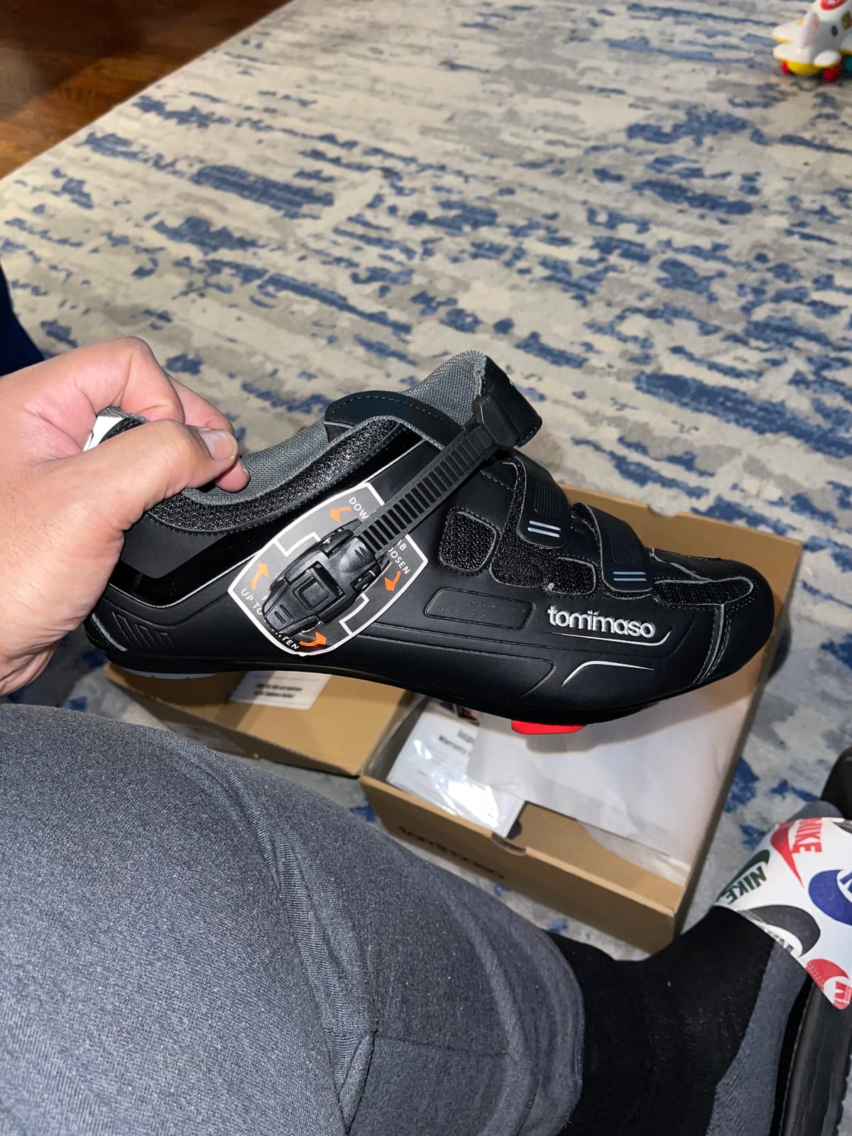 Tommaso Strada Mens Peloton Cycling Shoes-Ready-to-Ride with Peloton Delta Cleats for Indoor Bikes & Cycles customer photo 1