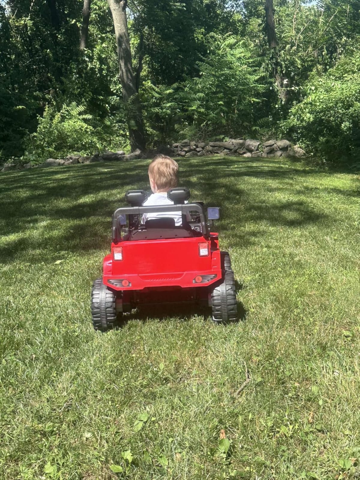 Hetoy 12V Ride on Toys with Parent Remote Control Toddler Electric Vehicle with Spring Suspension, LED Lights, Bluetooth, Music Player, 3 Speeds Ride on Car Truck for Kids Age 3-8 (Red) customer photo 1
