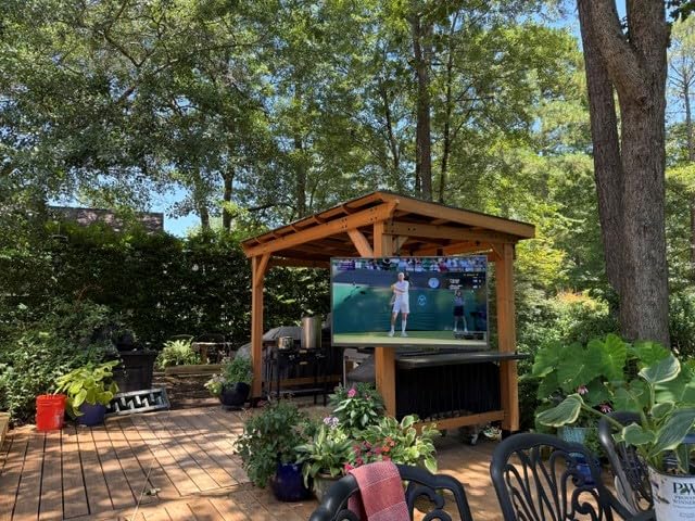 SYLVOX Outdoor TV, 65 inch Smart Waterproof Outdoor TV, 4K UHD Weatherproof customer photo 2