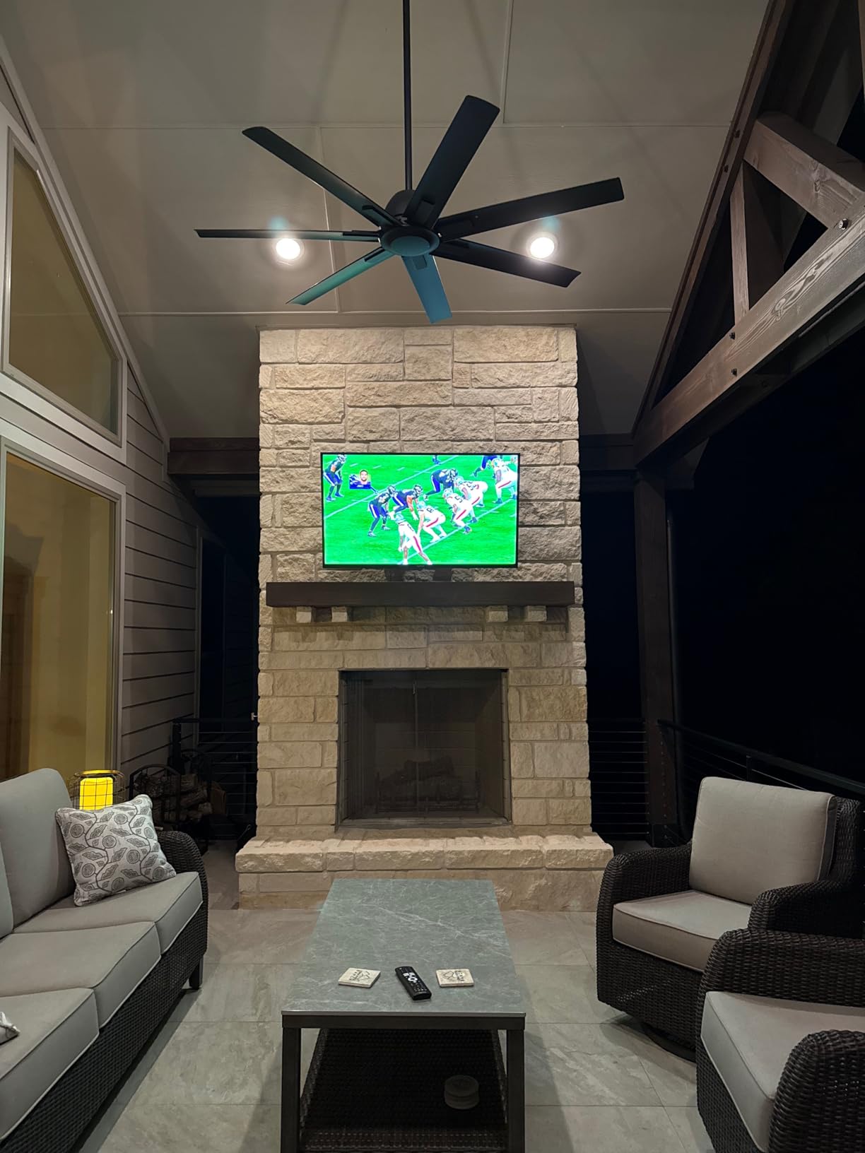 SYLVOX Outdoor QLED TV, 75 inch Weatherproof TV, Smart 4K QLED Television customer photo 1