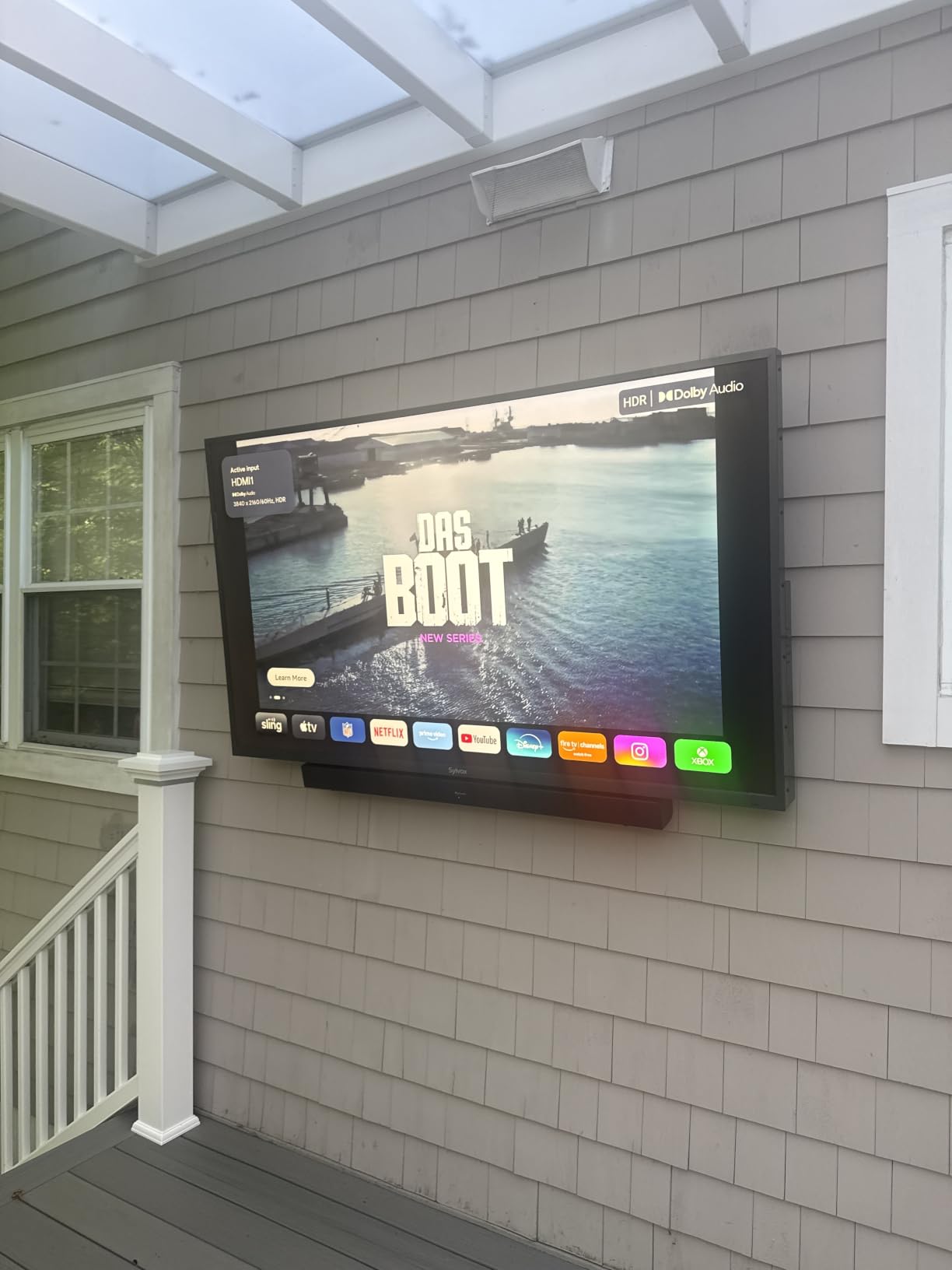SYLVOX Outdoor QLED TV, 75 inch Weatherproof TV, Smart 4K QLED Television customer photo 2