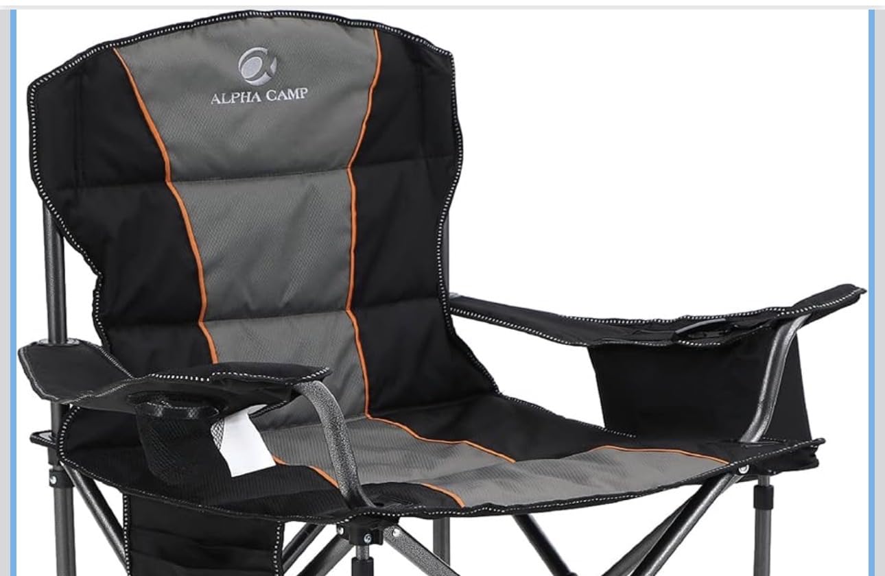 ALPHA CAMP Oversized Fully Padded Camping Chairs with Lumbar Support customer photo 1