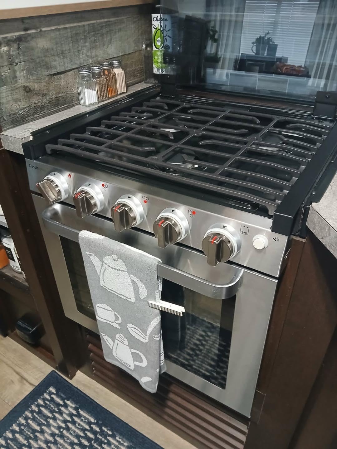 CAMPLUX RV Stove Propane Range 21 Inches, RV Oven with 3 Burners, Classic customer photo 2