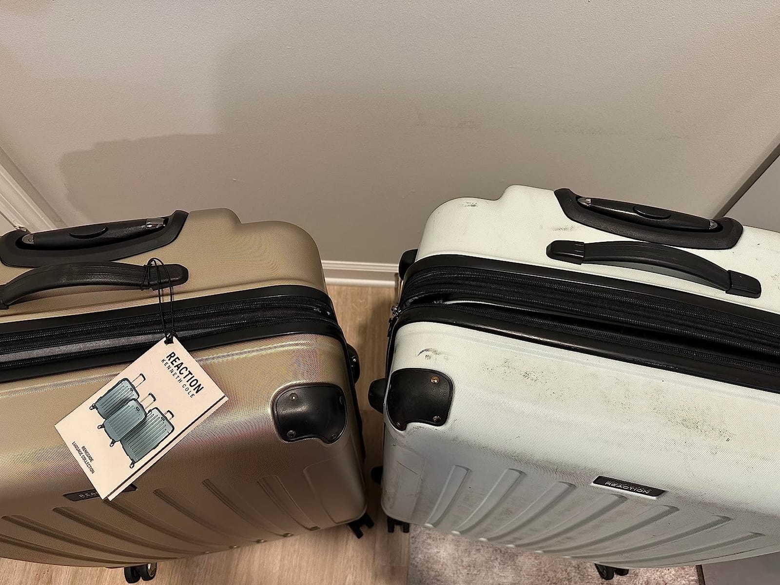 Kenneth Cole REACTION Renegade Luggage Expandable 8-Wheel Spinner Lightweight Hardside Suitcase, Periwinkle Blue, 28-Inch Checked customer photo 2