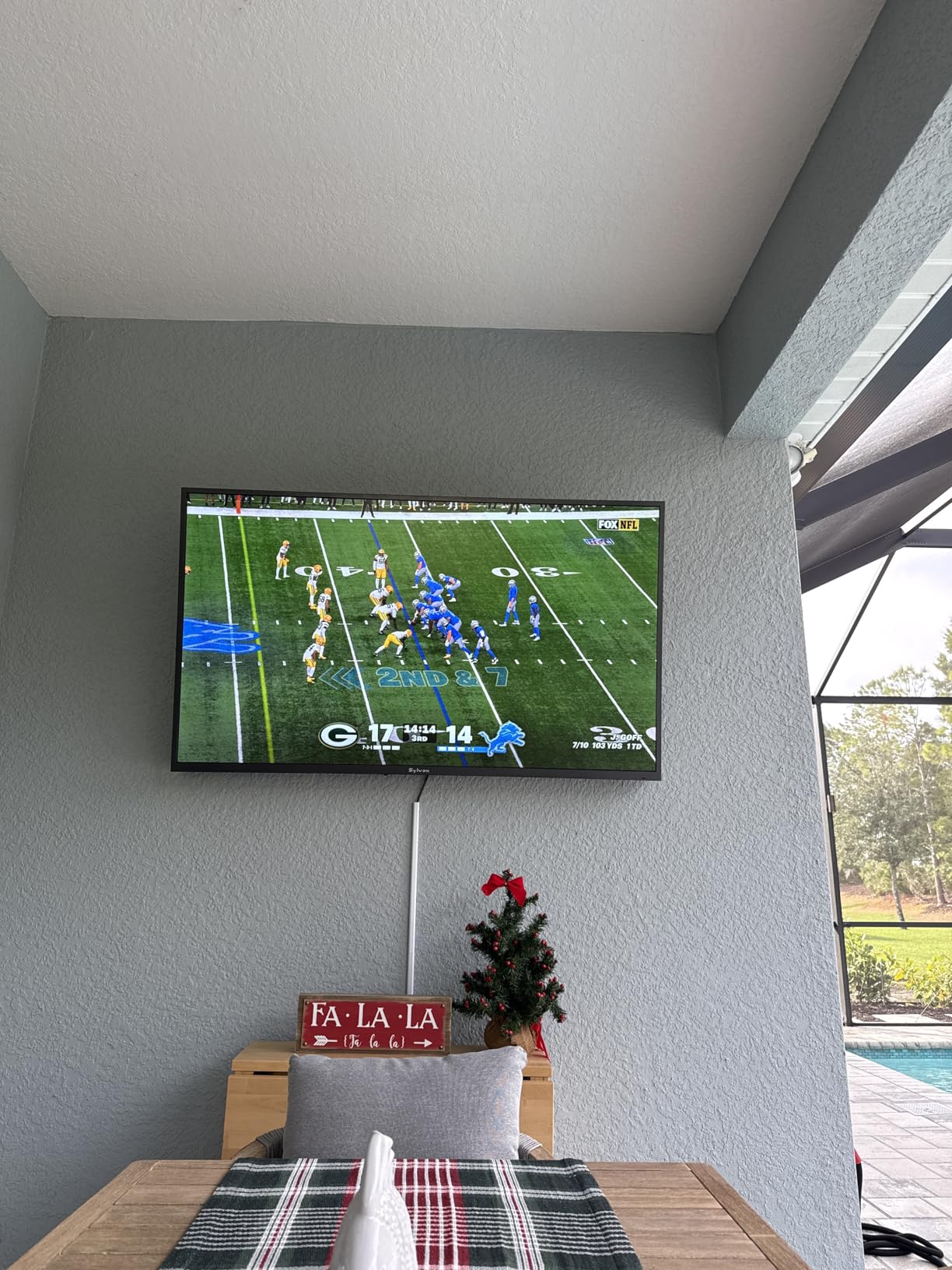 SYLVOX New 55” Outdoor TV, Anti-Glare 4K UHD HDR10, Dolby Atmos, Google TV customer photo 1