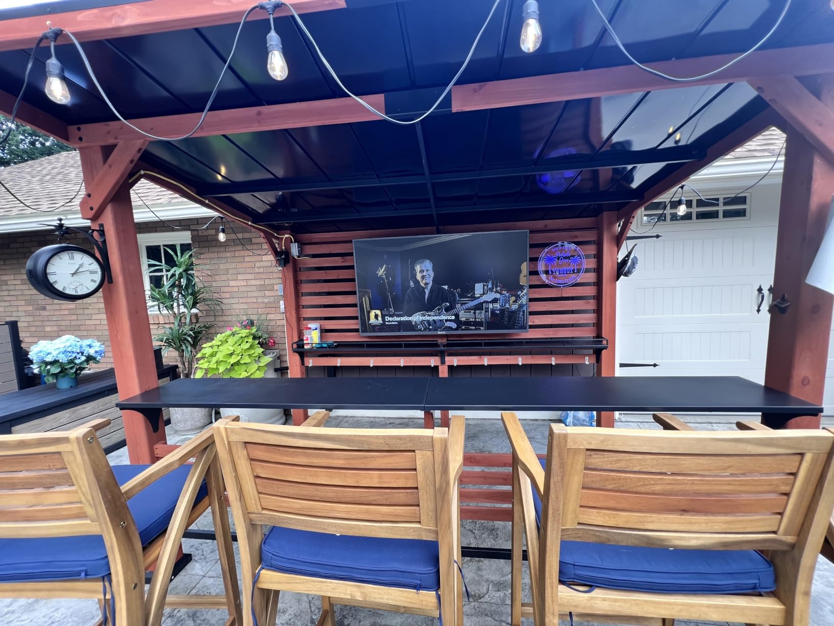 SYLVOX 65” Outdoor TV, Anti-Glare 4K UHD HDR10, Dolby Atmos, Google TV customer photo 1