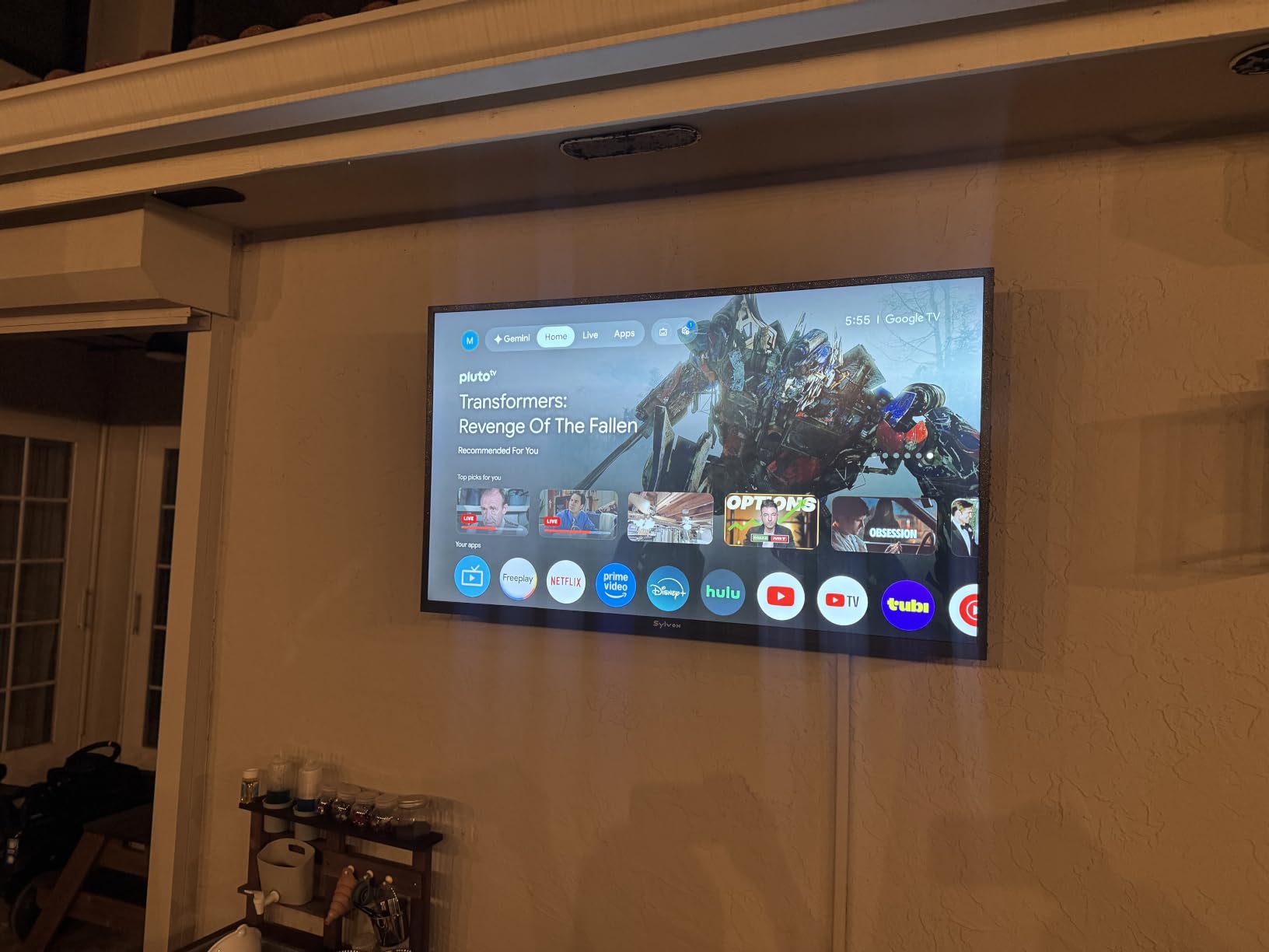 SYLVOX 65” Outdoor TV, Anti-Glare 4K UHD HDR10, Dolby Atmos, Google TV customer photo 2