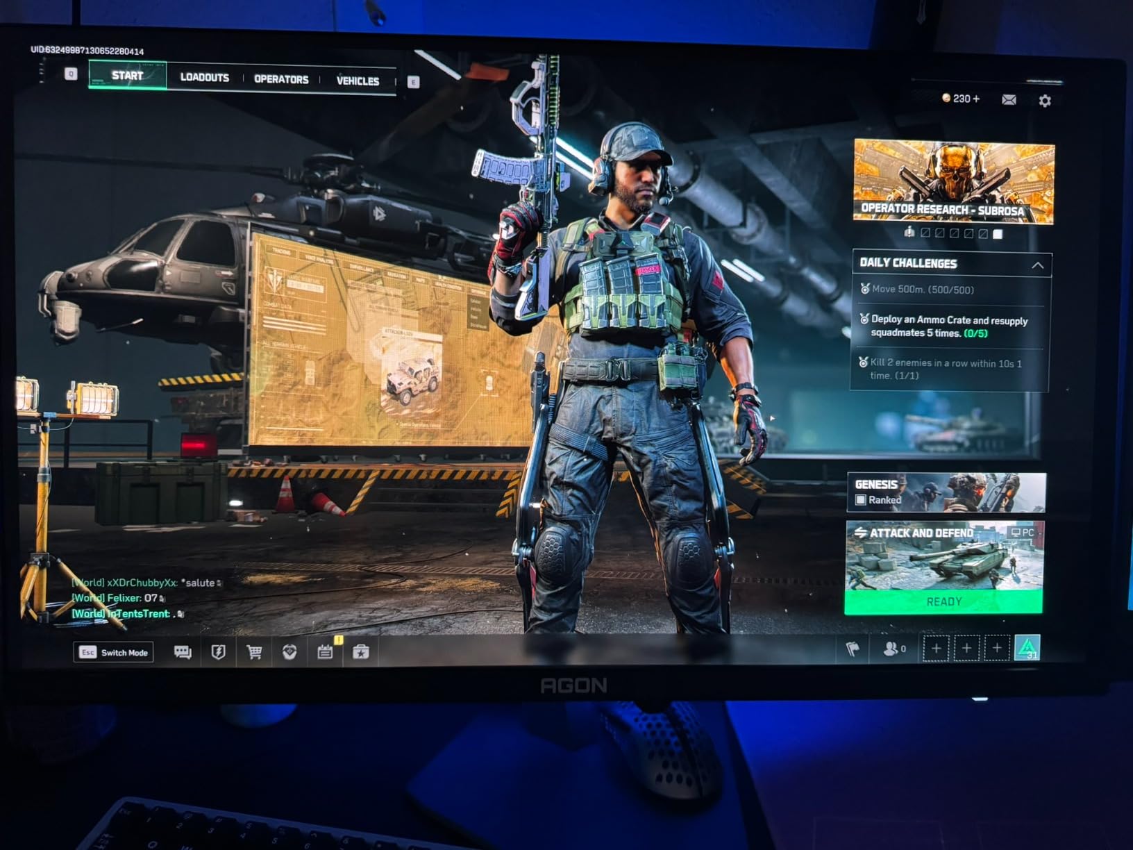 AOC Agon Pro 27 Inch Gaming Monitor QD OLED 240Hz 0.03ms, AG276QZD2 customer photo 1