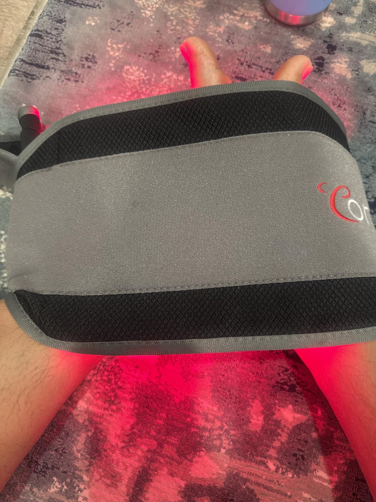 Comfytemp Red Light Belt with 126 LEDs, 660nm & 850nm, 22W(Corded) | Wearable Near Infrared Light Wrap with Timer, Home Office Use, Wasit Belly Birthday Gifts for Women Men Mom Dad customer photo 1