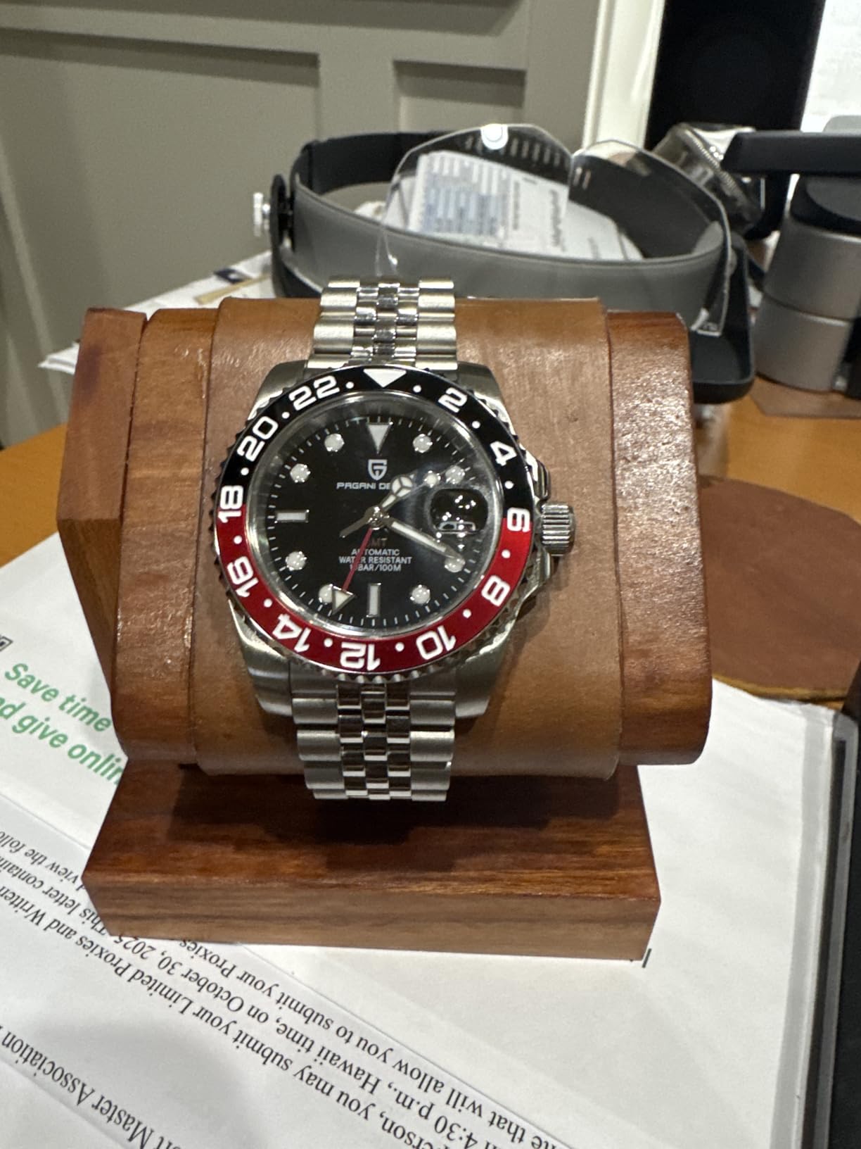 Men Watch Pagani Design GMT Watches for Men Automatic 40MM Date 100M Waterproof Stainless Steel Sapphire Glass Mechanical Wristwatches PD-1662 customer photo 1