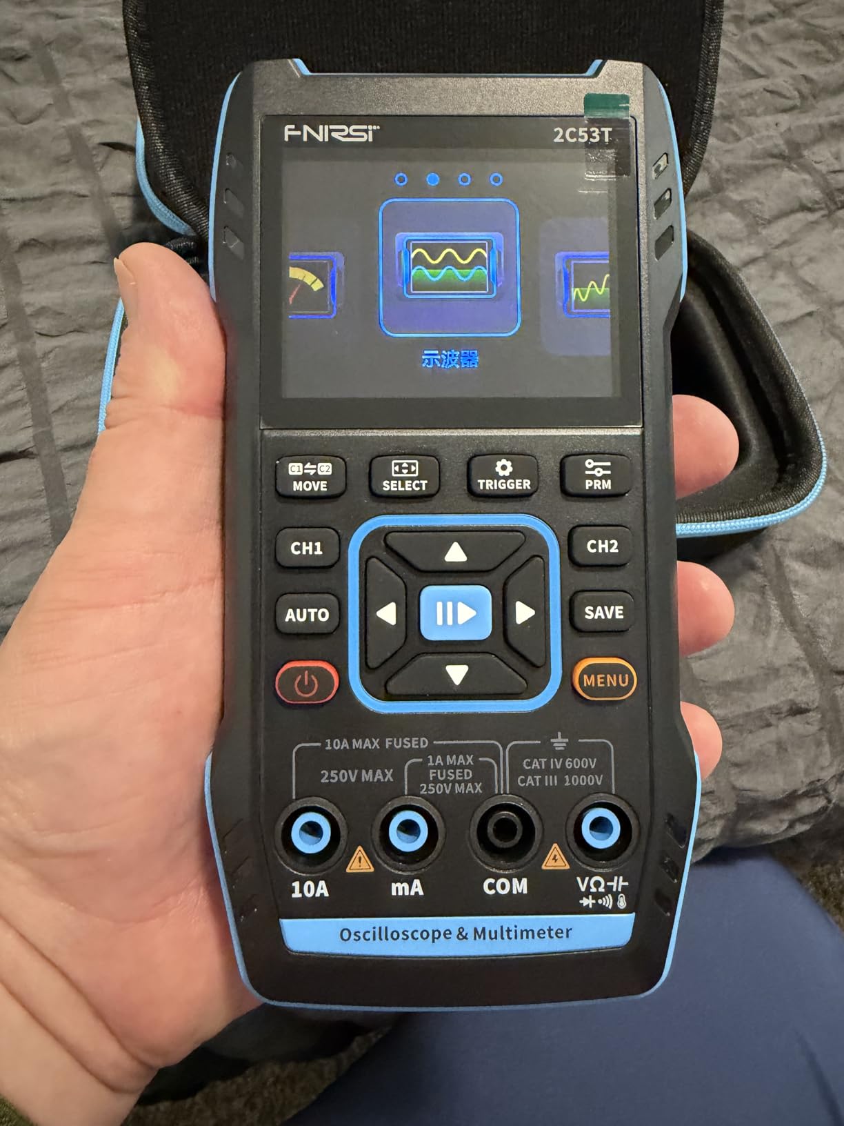 FNIRSI 2C53T 3-in-1 50MHz 2CH Oscilloscope Multimeter DDS Signal Generator customer photo 2