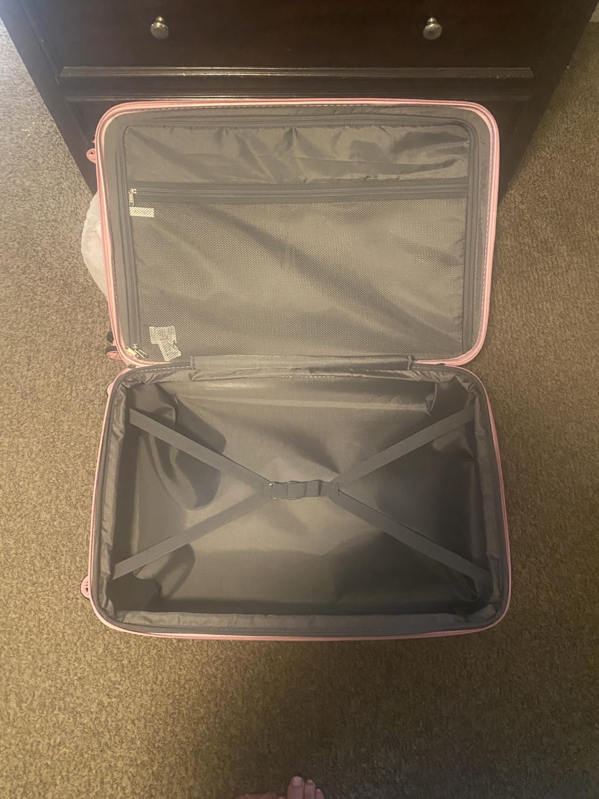 Checked Luggage 28in Expandable Hardside TSA Lock Cream customer photo 1