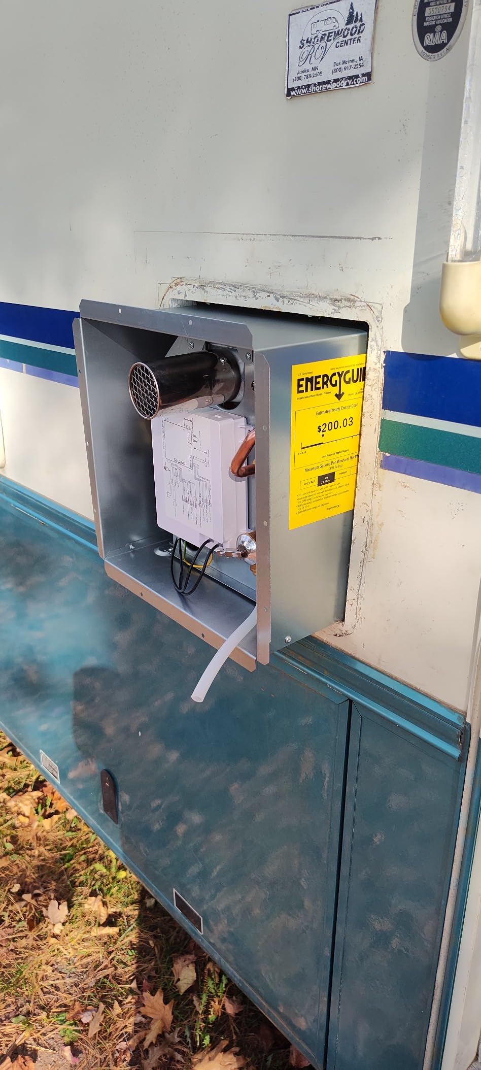 Ranein RV Tankless Water Heater, 65,000 BTU, 3.9 GPM, CSA, Model RA65EH customer photo 2