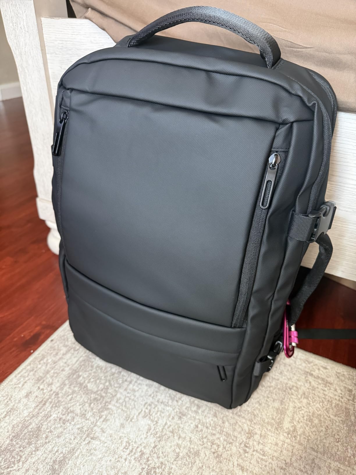 Rcrirth Carry On Travel Backpack Flight Approved for Men Women, Black | Expandable, Business Weekender Bag, 40L, Suitcase Backpack Luggage customer photo 1