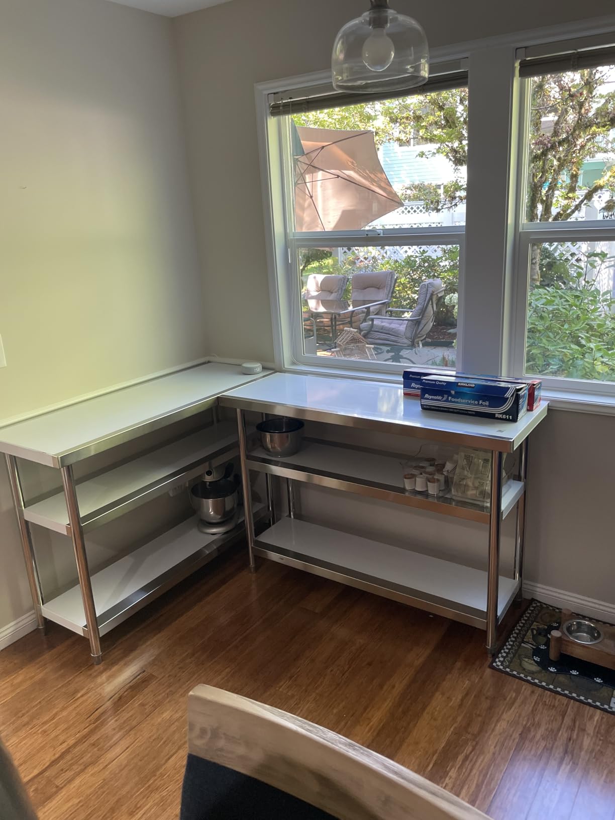 VEVOR Stainless Steel Food Prep Table, 18 x 36 x 34 Inch Commercial Kitchen Worktable, with 2 Adjustable Undershelf, Heavy Duty Prep Metal Work Table for BBQ, Kitchen, Home, and Garage customer photo 1