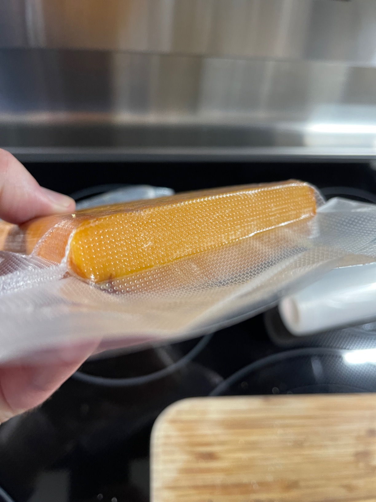 Vacuum Sealer Machine, INKBIRD Powerful 130W High Power with Liquid/Moist/Dry 6-Food Modes, Compact Food Preservation System with Cutter, Full Start Kit with Pre-cut Bags*10 (8''*11.8''), EXT-VAC customer photo 1