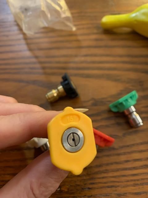 Pressure Washer Tips, 5-Pack Nozzle Set, 1/4