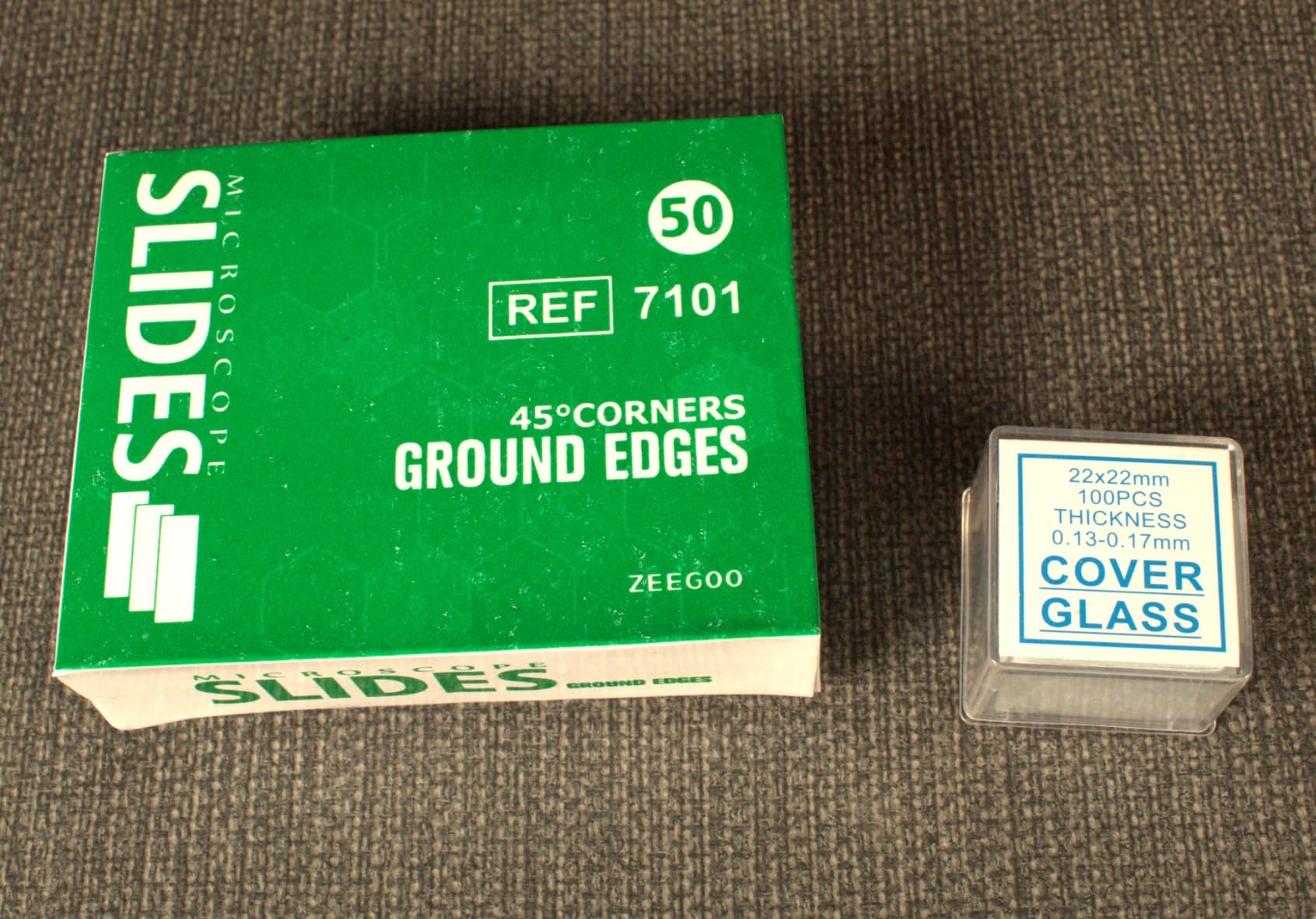 ZEEGOO Microscope Slides and Covers, 50 Blank Glass Slides + 100 Coverslips customer photo 2