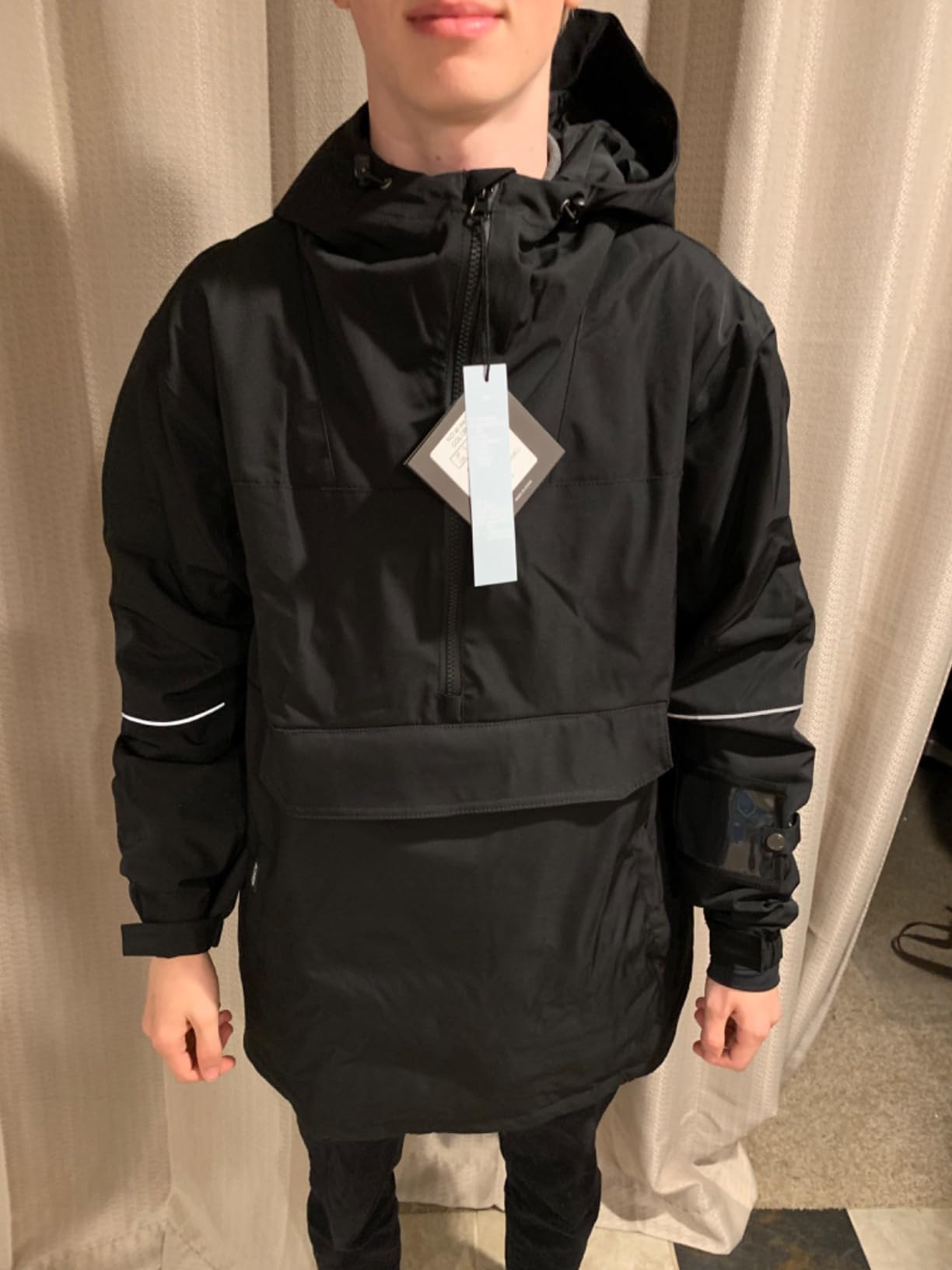 Mens Pullover Snowboard Jacket Waterproof Hooded Insulated Ski Jacket Warm Winter Snow Coat customer photo 1